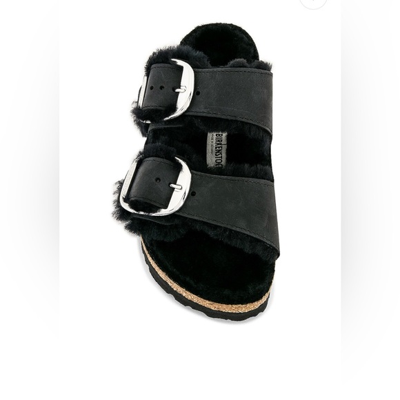 Birkenstock Arizona Big buckle shearling slide - Picture 1 of 7